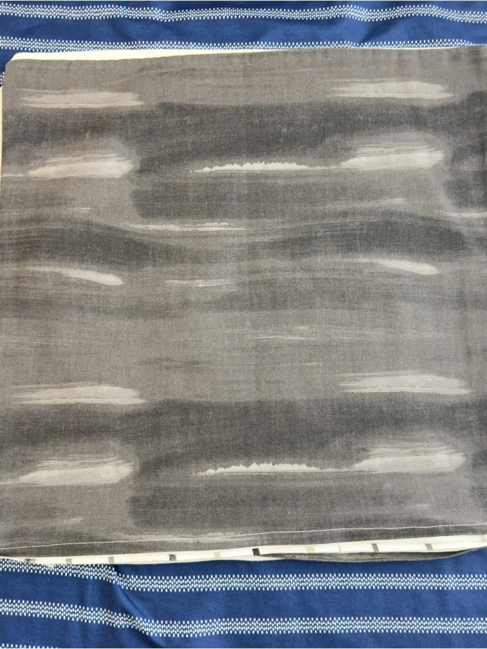 IKEA White  with Black and Cream Stem Print Cushion Cover Set